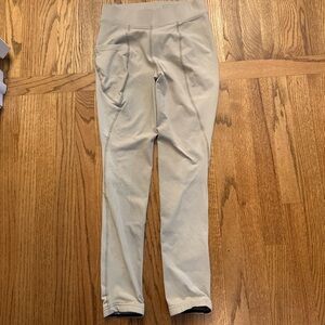 Dover Saddlery CoolBlast Kids Youth XL 14/16 Beige Knee-Patch Tech Tight Legging